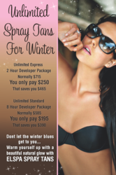 spray tans, elspa